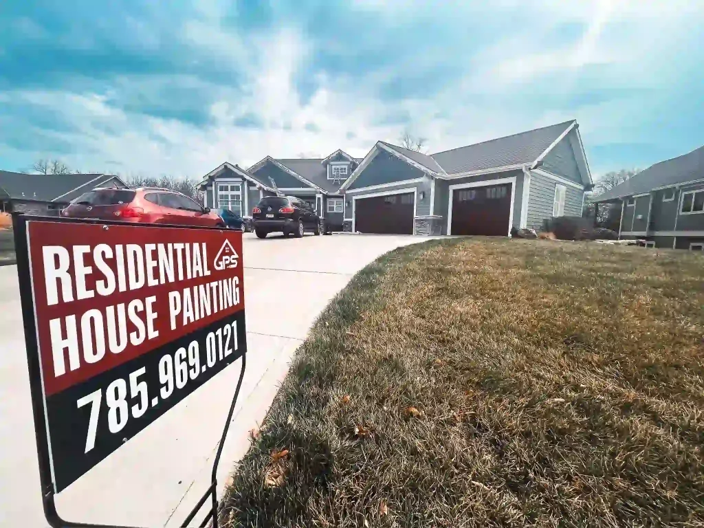 House painting sign in Topeka
